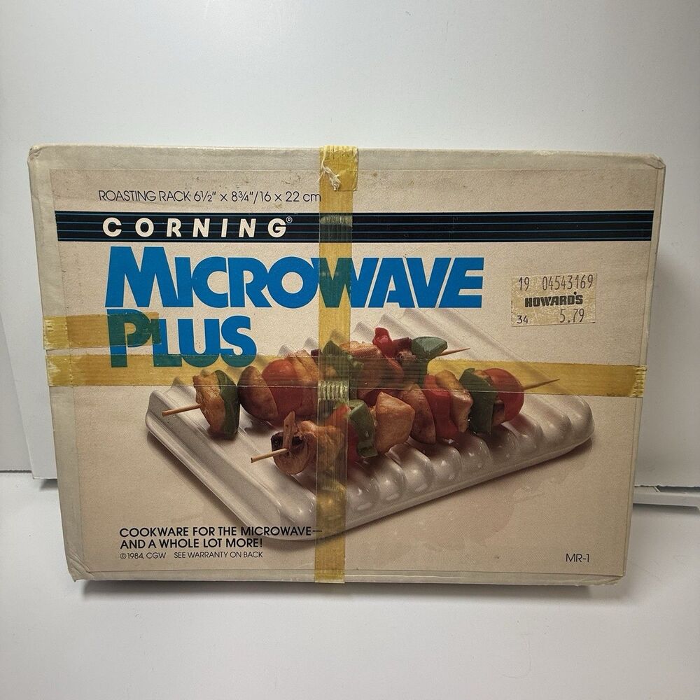 Vintage Corning Microwave Plus Roasting Rack MR-1in Sealed Package